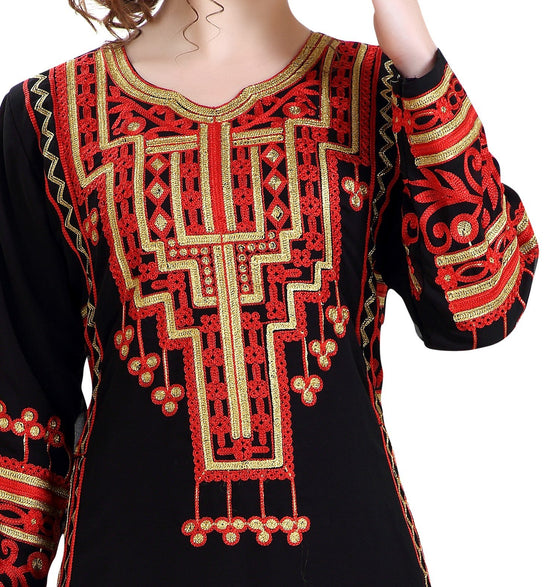 Farasha Maxi Long Sleeve Kaftan - Maxim Creation