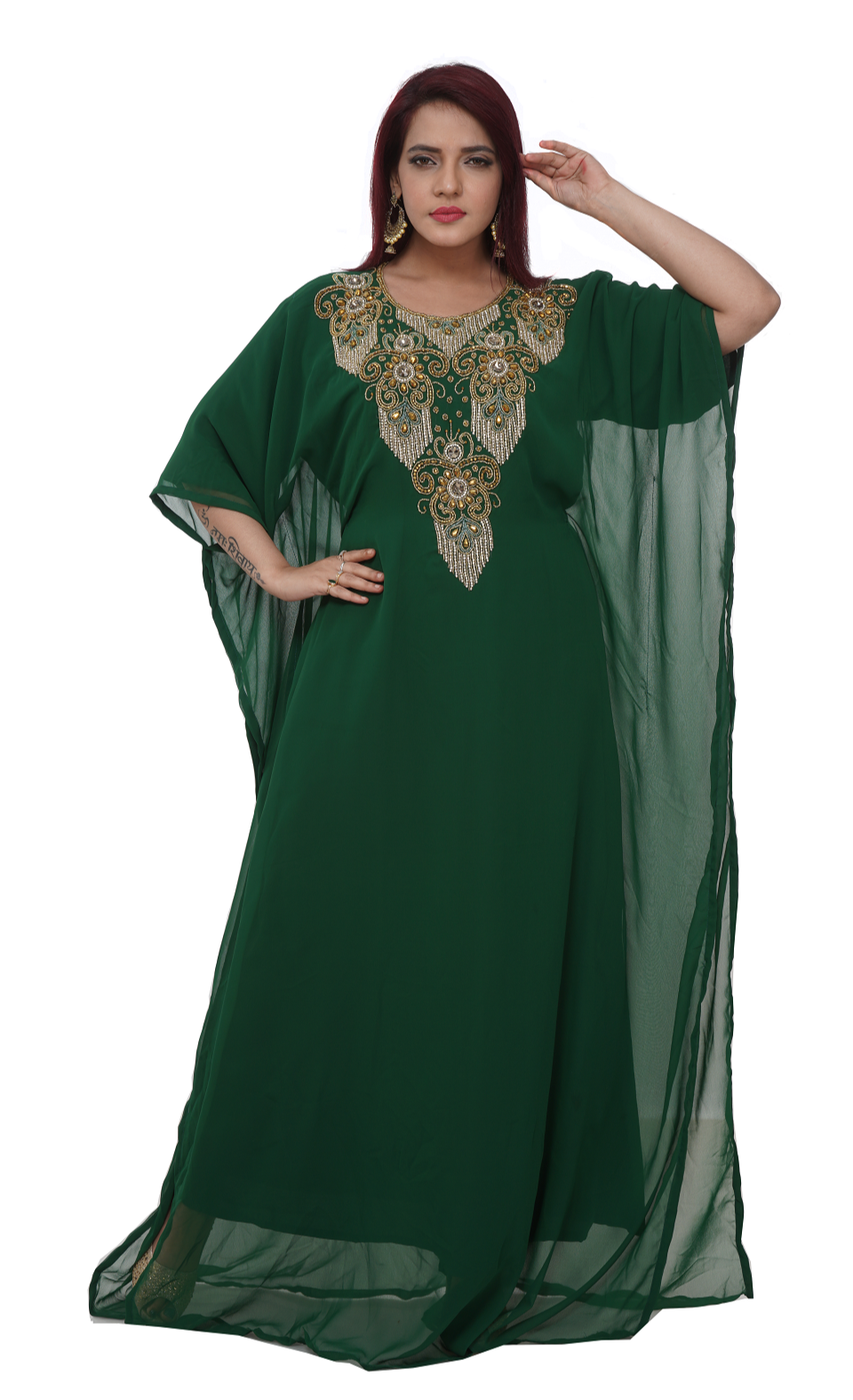 Teaparty Dress Plus Size Farasha Maxi - Maxim Creation