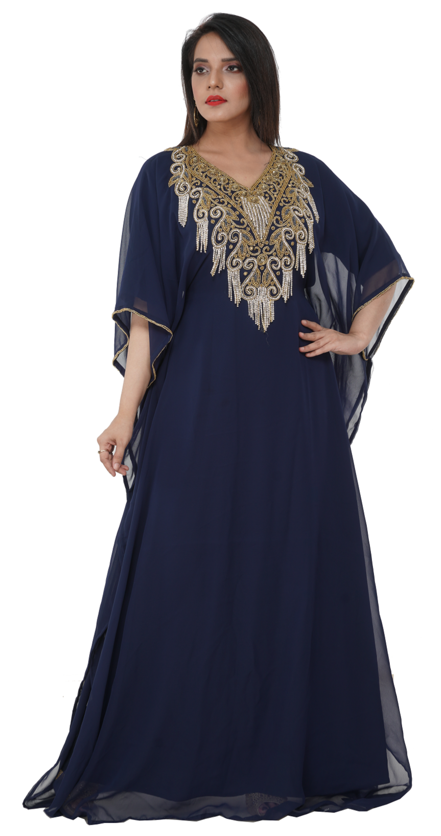 Henna Party Gown Plus Size Caftan Dress - Maxim Creation