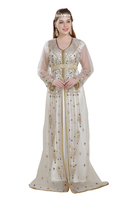 Persian Djellaba Embroidered Kaftan - Maxim Creation