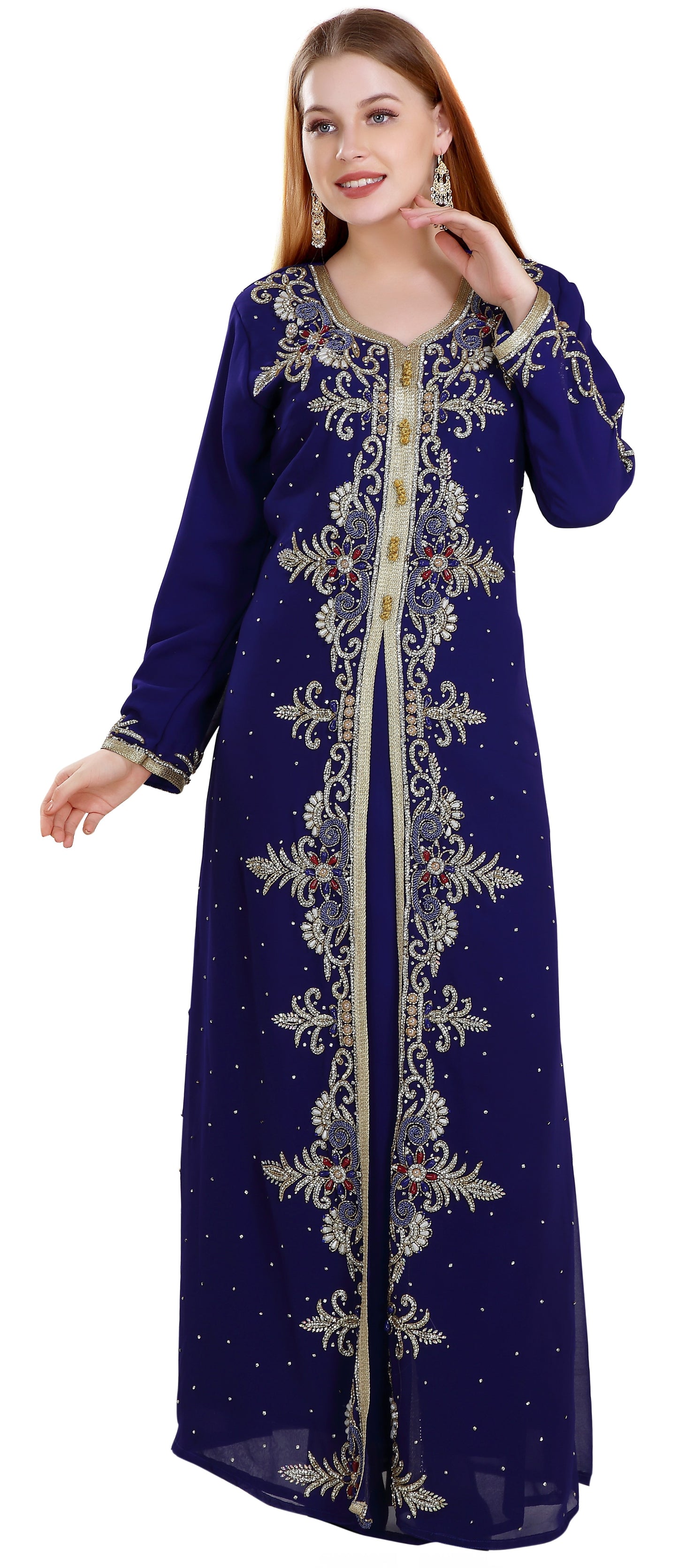 Persian Abaya Designer Kaftan Dress - Maxim Creation