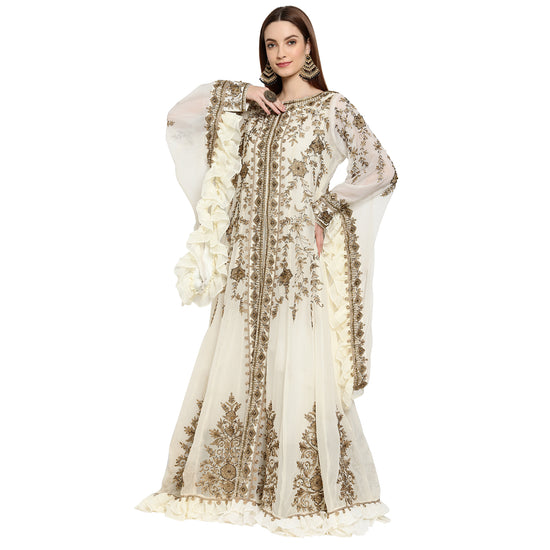 Modern Caftan Cocktail Party Gown - Maxim Creation