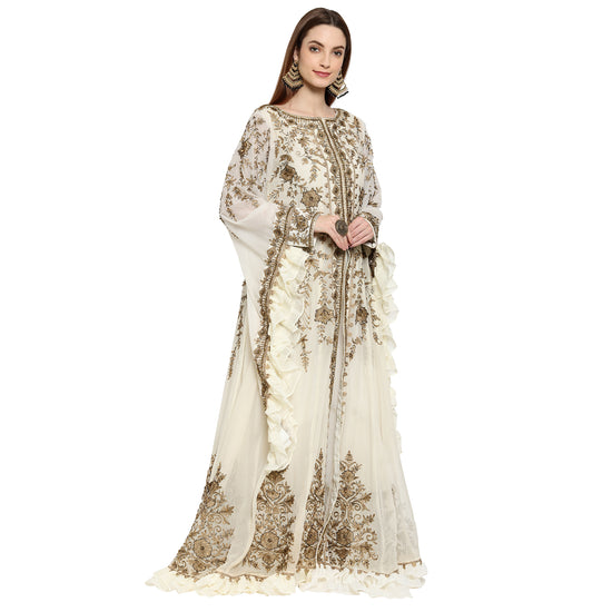 Modern Caftan Cocktail Party Gown - Maxim Creation