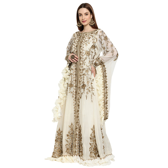 Modern Caftan Cocktail Party Gown - Maxim Creation