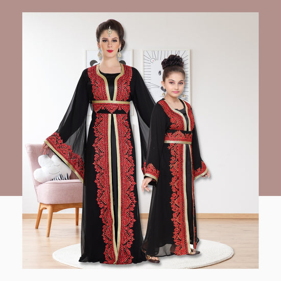 Long Sleeve Kaftan Jalabiya Maxi - Maxim Creation