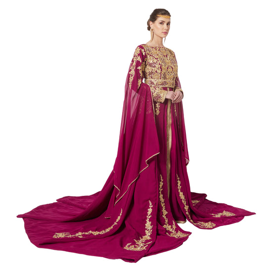 Modern Designer Kaftan Wedding Gown - Maxim Creation