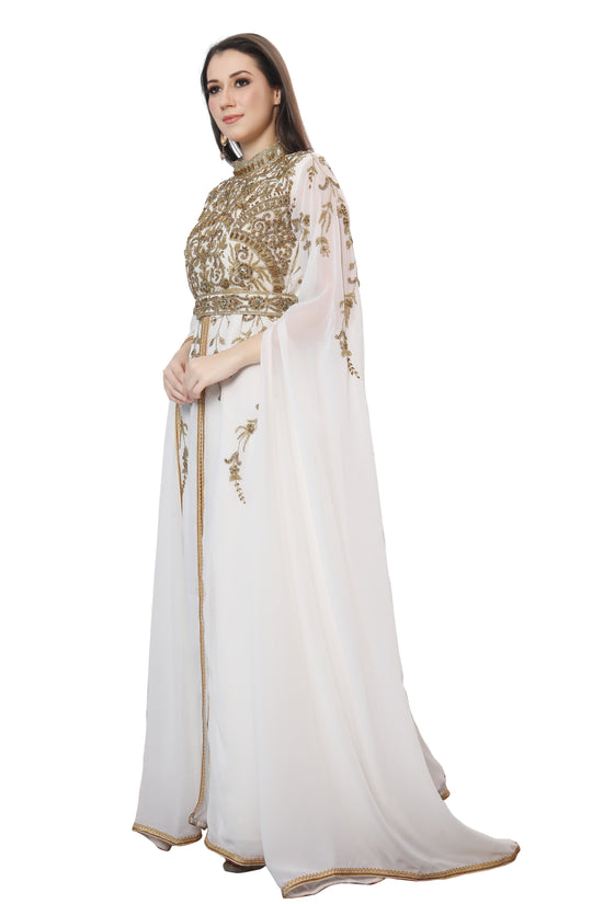 Designer Robe Marriage Embroidery Ball Gown Partywear - Maxim Creation