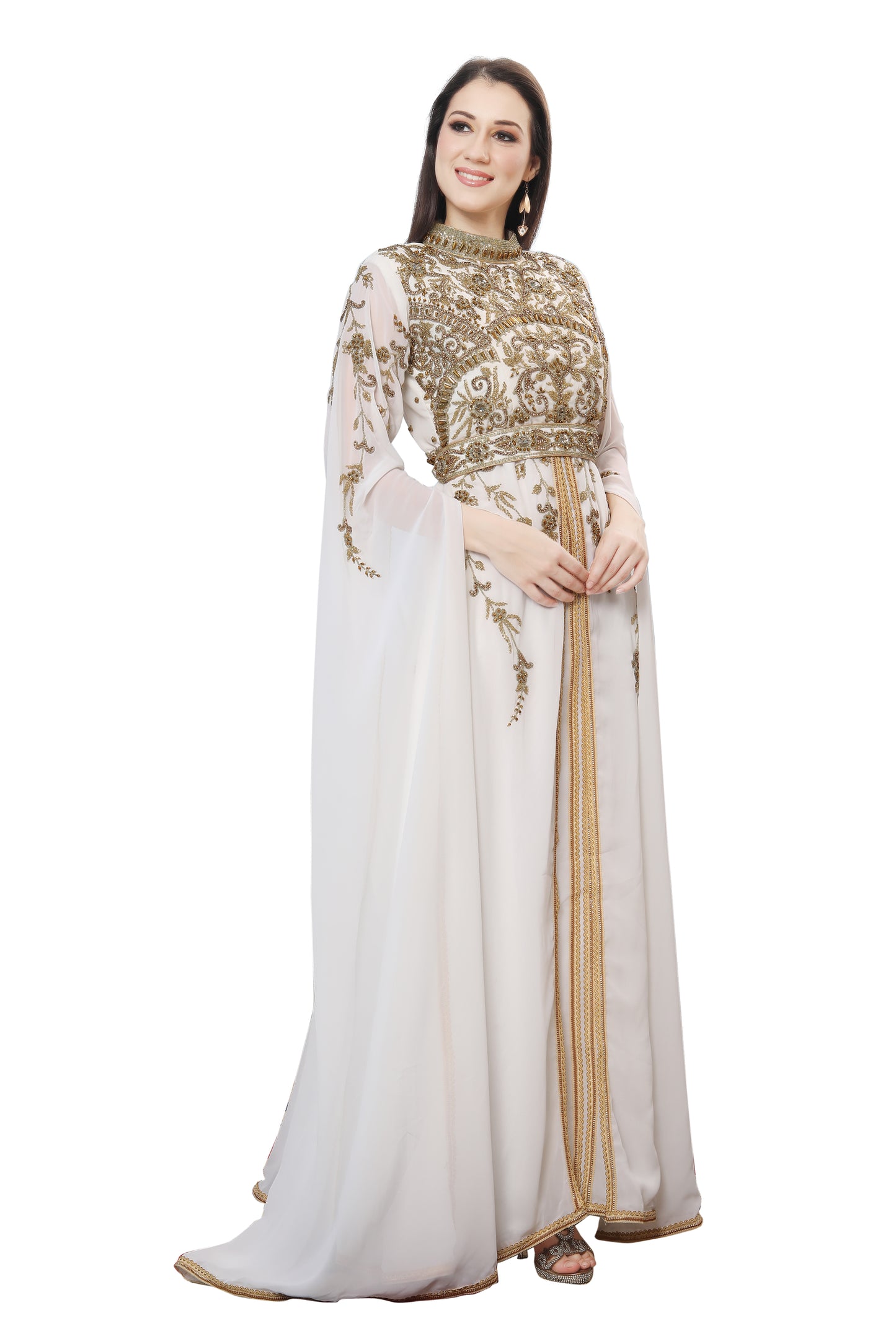 Designer Robe Marriage Embroidery Ball Gown Partywear - Maxim Creation