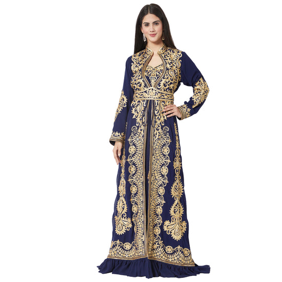 Dubai Kaftan Gown Jasmine Bridesmaid Dress - Maxim Creation