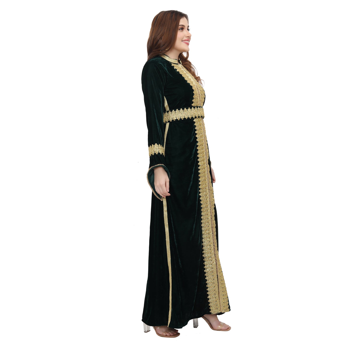 Velvet Kaftan for Women Bohemian Caftan Dress - Maxim Creation