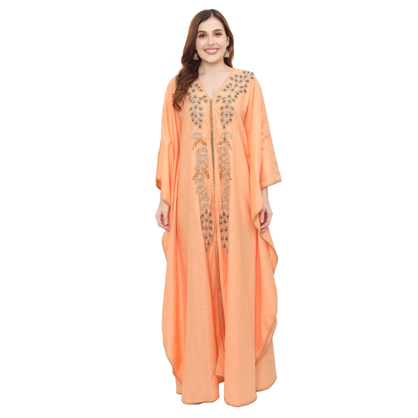 Designer Khaleeji Thobe Modern Kaftan Party Maxi Dress - Maxim Creation