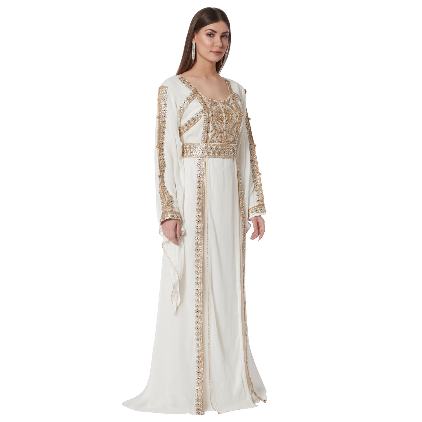 Arabian Gown Henna Tea Party Traditional Arabic Kaftan - Maxim Creation