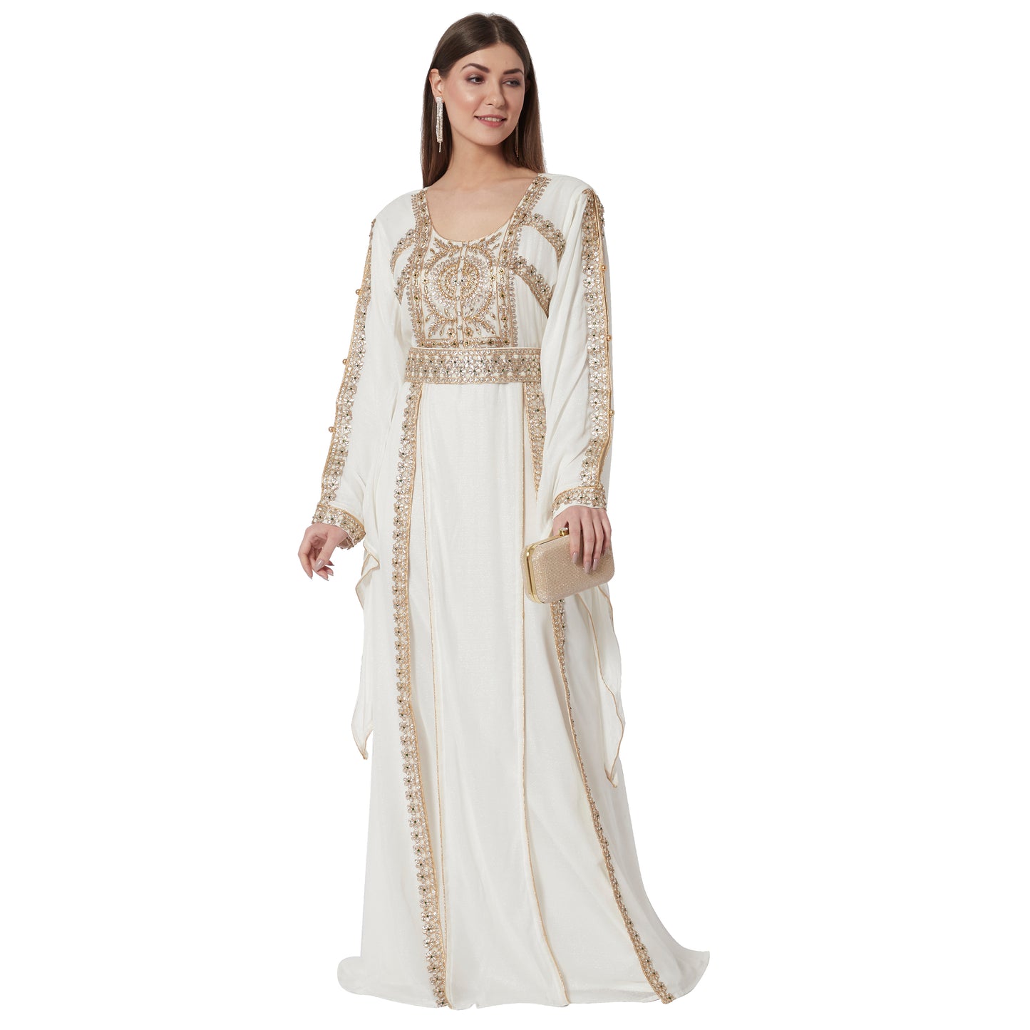 Arabian Gown Henna Tea Party Traditional Arabic Kaftan - Maxim Creation