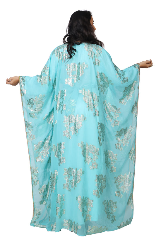 Traditional Wedding Caftan Dress with Crystal Hand Embroidery - Maxim Creation