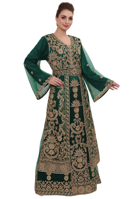 Tripoli Collection Caftan Henna Party Kaftan Thobe - Maxim Creation