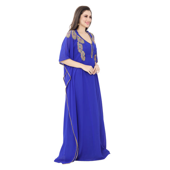 Designer Abaya Caftan Haute Couture Farasha Maxi Dress - Maxim Creation