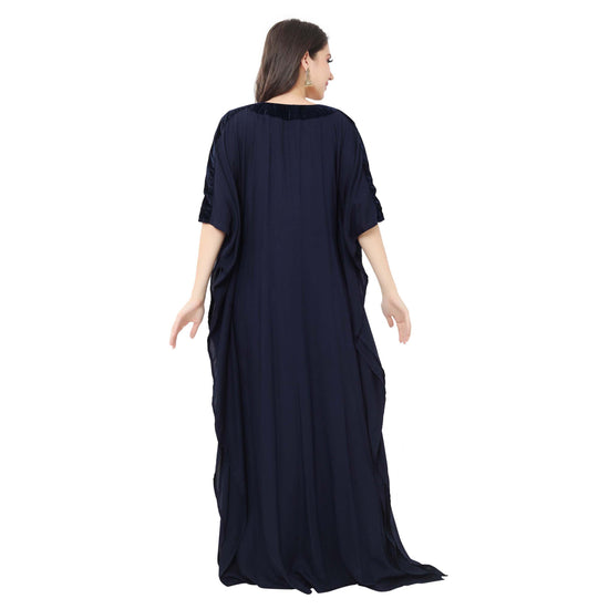 Arabian Maxi Long Kaftan Dress with Embroidery - Maxim Creation