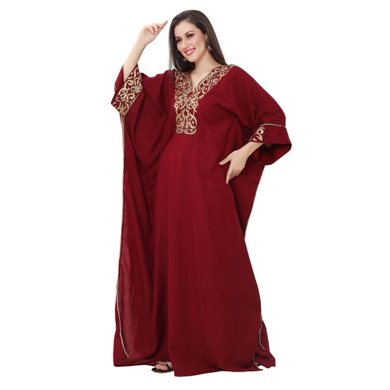 Designer Takchita Kaftan Handicraft Traditional Ethnic Gown - Maxim Creation