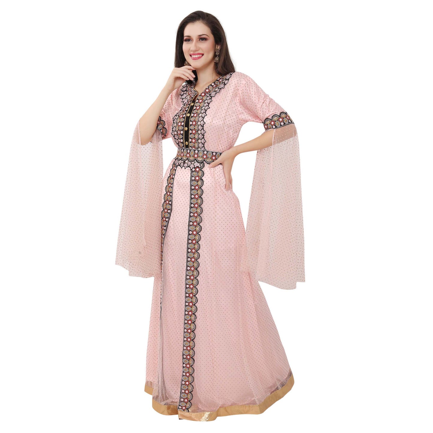 Dubai Farasha Caftan Evening Tea Party Gown - Maxim Creation