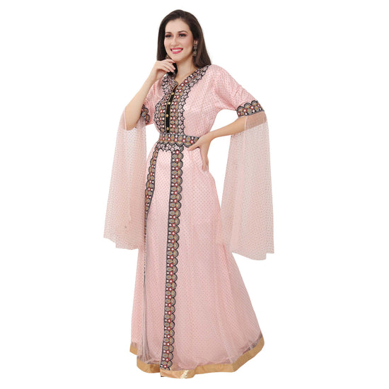 Dubai Farasha Caftan Evening Tea Party Gown - Maxim Creation