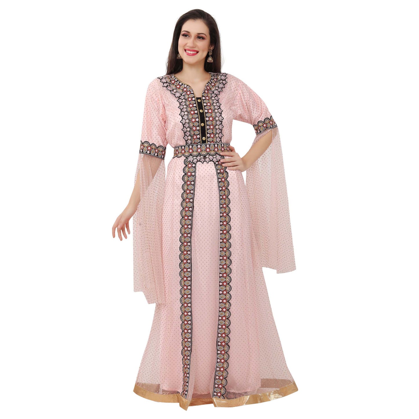 Dubai Farasha Caftan Evening Tea Party Gown - Maxim Creation