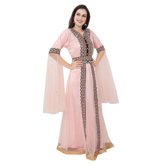 Dubai Farasha Caftan Evening Tea Party Gown - Maxim Creation