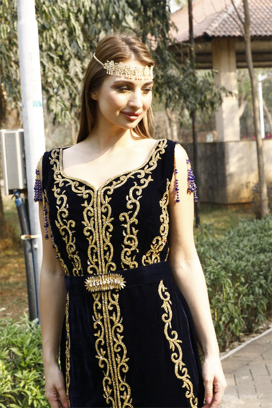 Dubai Uniquely Embroidered Caftan Bridal Gown