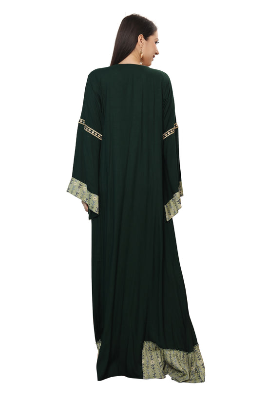 Modest Karakou Caftan Dress Embroidery Gown - Maxim Creation