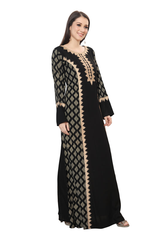 Dubai PartyWear Maxi Dress Jalabiya for Women - Maxim Creation