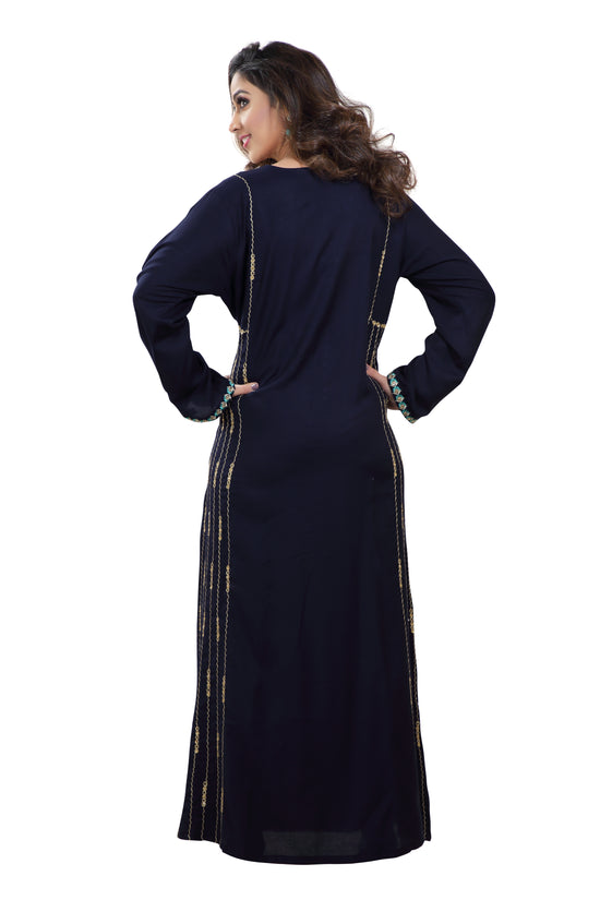 Embroidered Maxi Arabian Party Wear - Maxim Creation