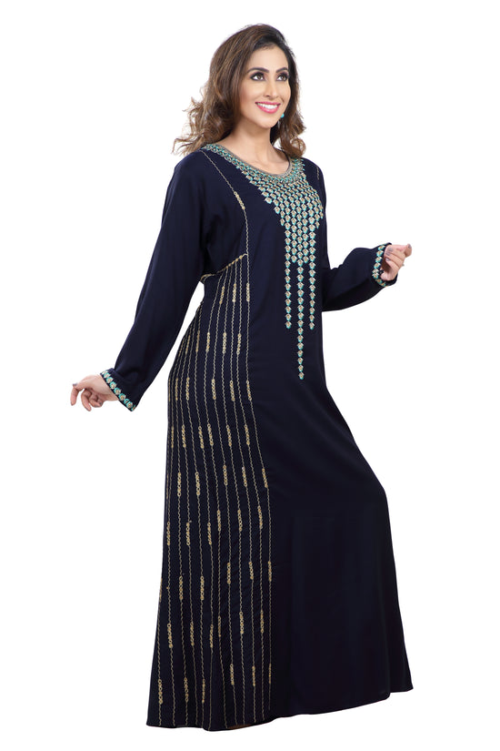 Embroidered Maxi Arabian Party Wear - Maxim Creation