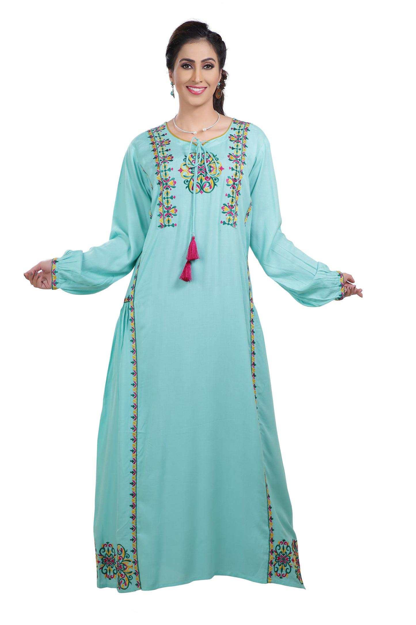 Designer Kaftan With Thread Work - Maxim Creation