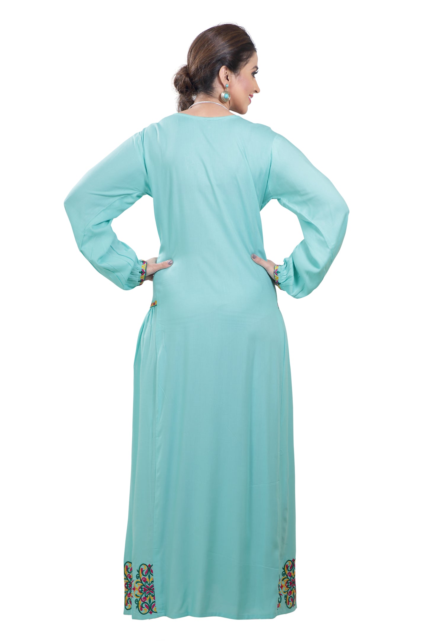 Designer Kaftan With Thread Work - Maxim Creation