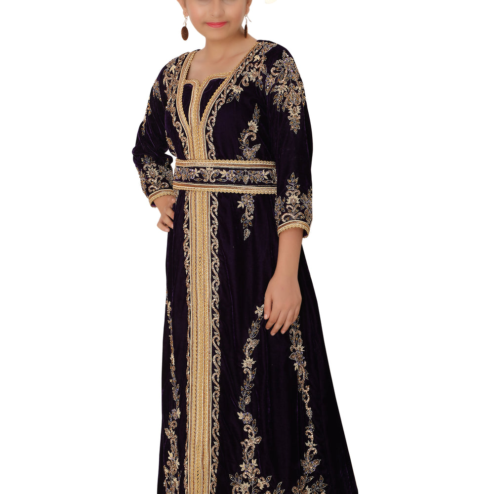 
                  
                    Arabian Djellaba Maxi Embroidered Party Gown for Mother and Child - Maxim Creation
                  
                