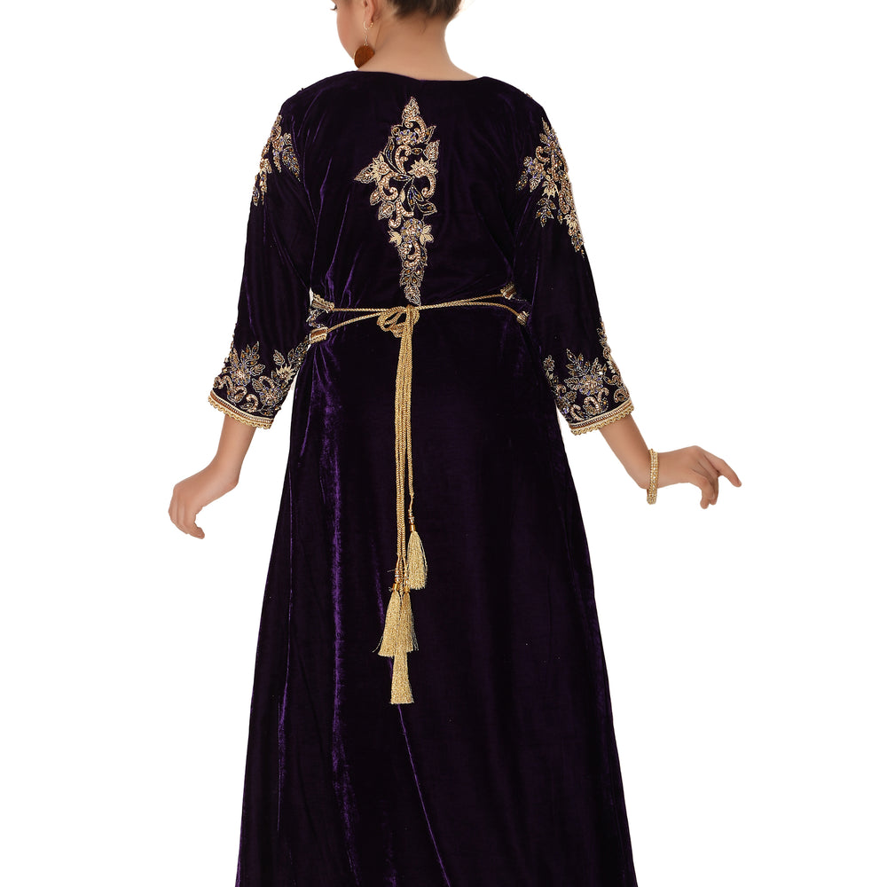 
                  
                    Arabian Djellaba Maxi Embroidered Party Gown for Mother and Child - Maxim Creation
                  
                