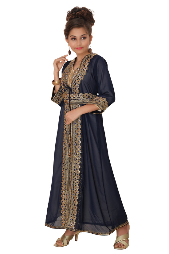 Designer Takchita Dubai Kaftan Gown Bridesmaid Dress - Maxim Creation