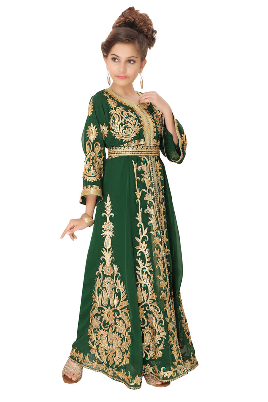 Children's Arabian Takchita Gown Partywear For Kids - Maxim Creation