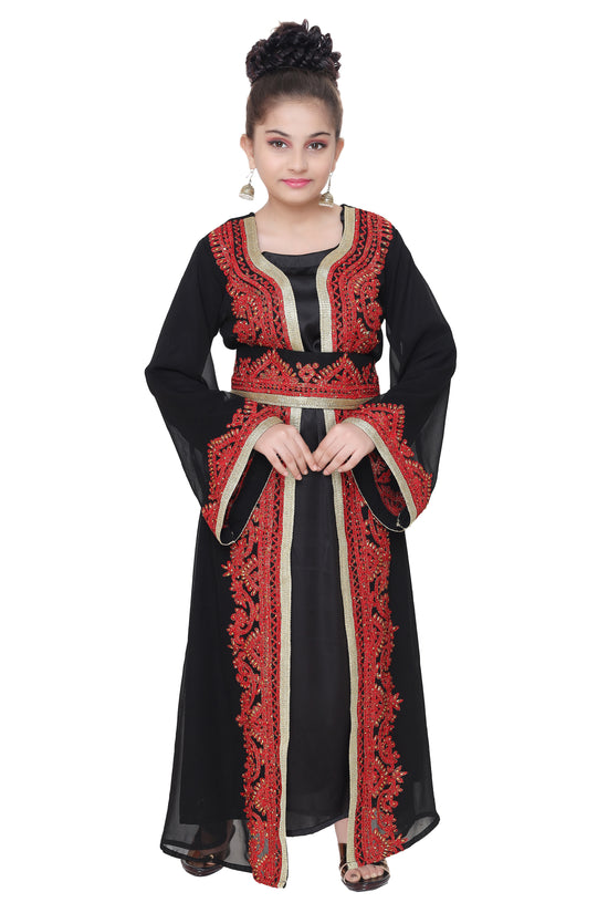 Long Sleeve Kaftan Jalabiya Maxi - Maxim Creation