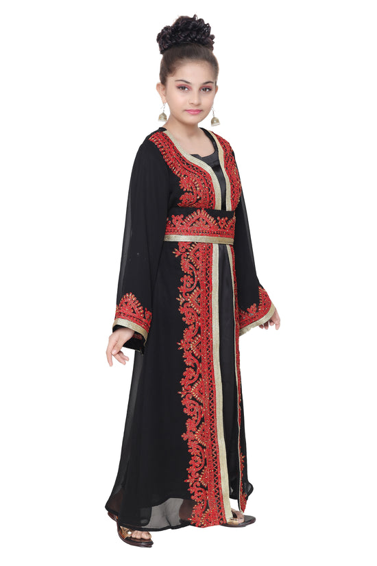 Long Sleeve Kaftan Jalabiya Maxi - Maxim Creation