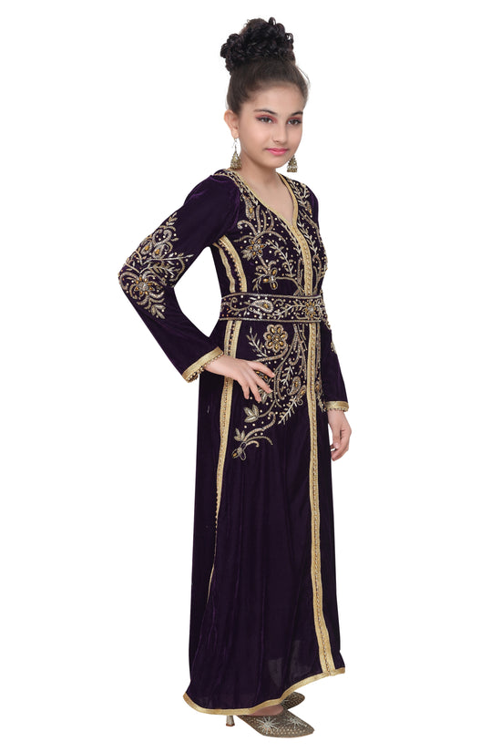 Designer Caftan Dress For Kids - Maxim Creation