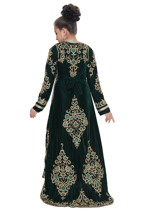 Designer Maxi Long Sleeve Kaftan - Maxim Creation