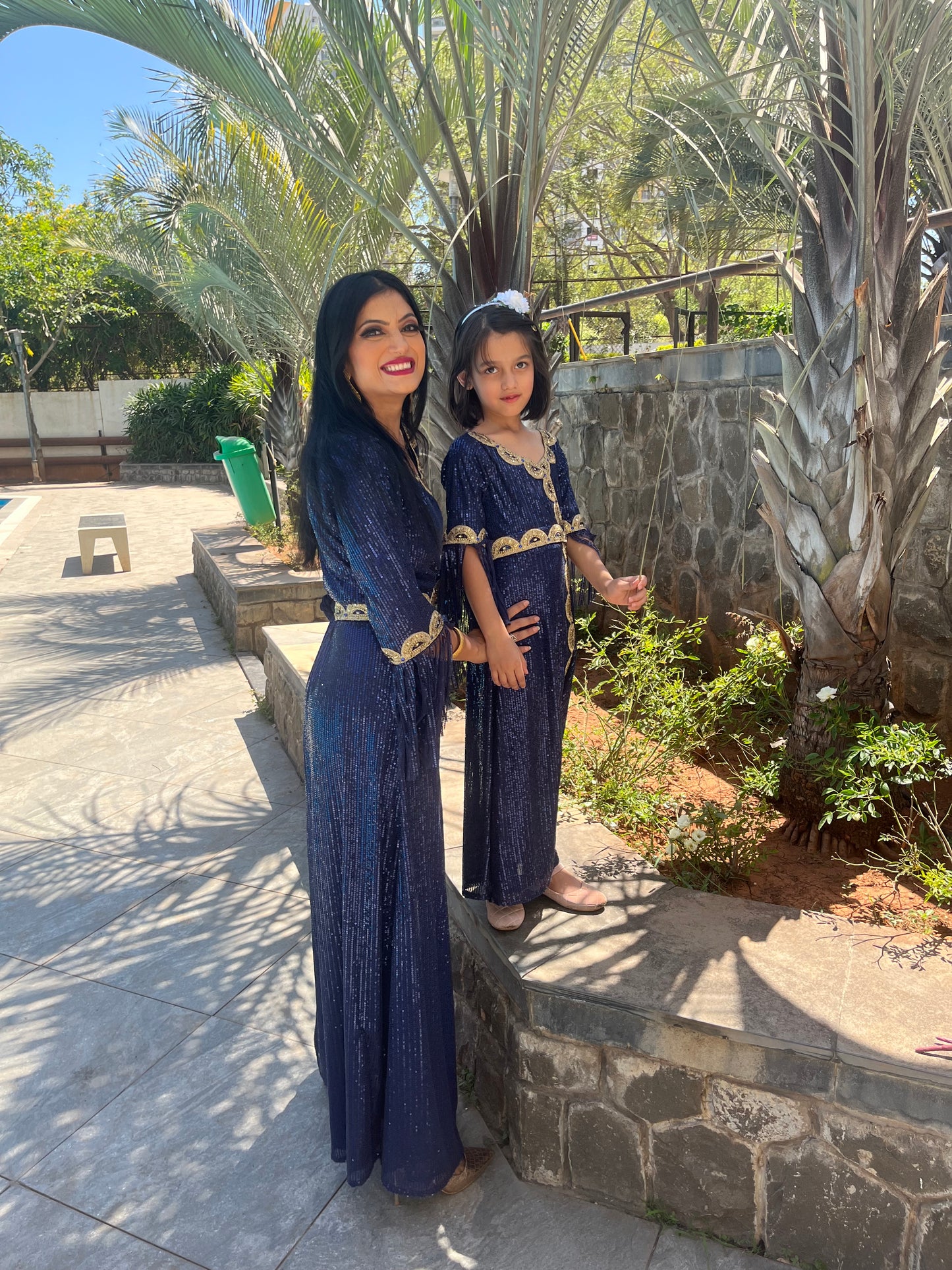 Designer Mother & Daughter Matching Kaftan Dress