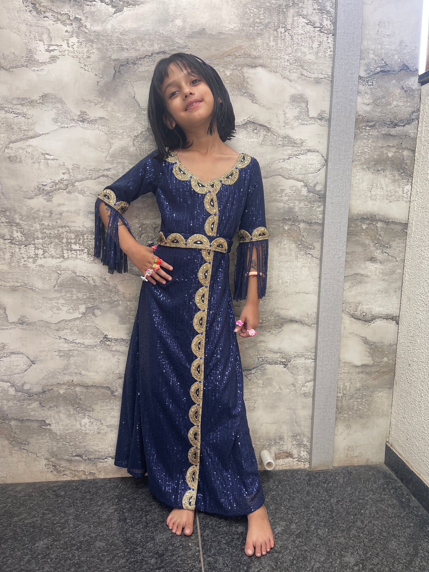 Dubai Kaftan Partywear For Kids