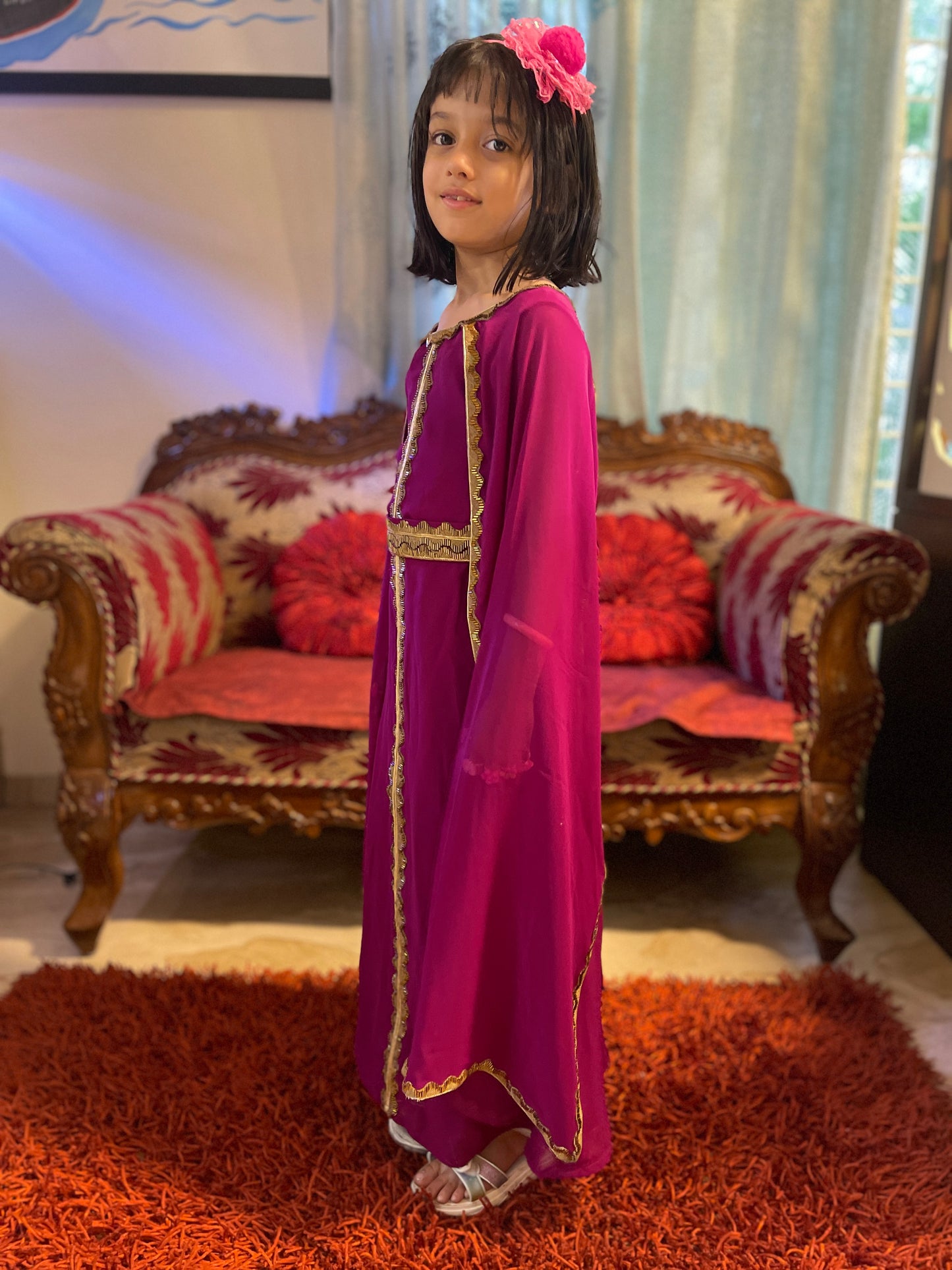 Designer Jalabiya Evening Gown For Youngsters