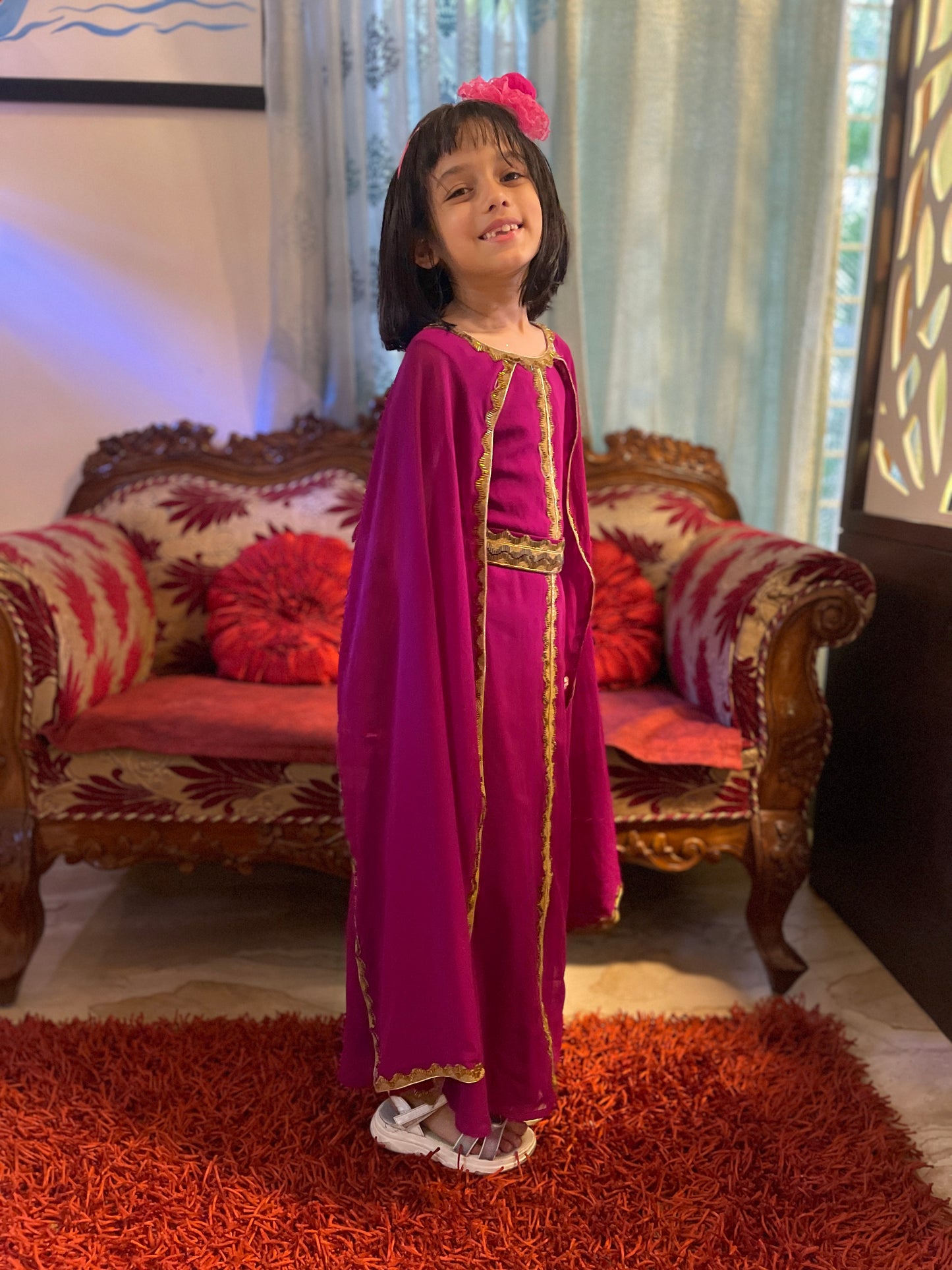 Designer Jalabiya Evening Gown For Youngsters