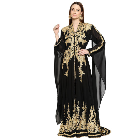 Traditional Abaya Embroidered Maxi - Maxim Creation