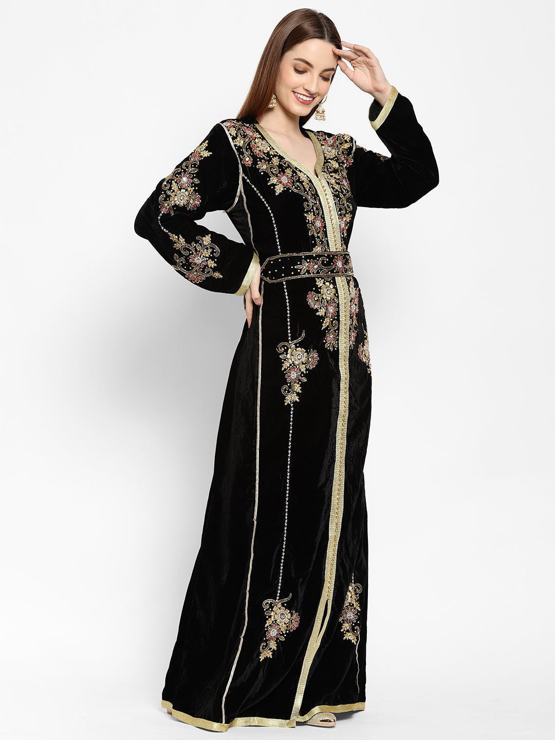 Hand Embroidered Abaya Wedding Gown - Maxim Creation