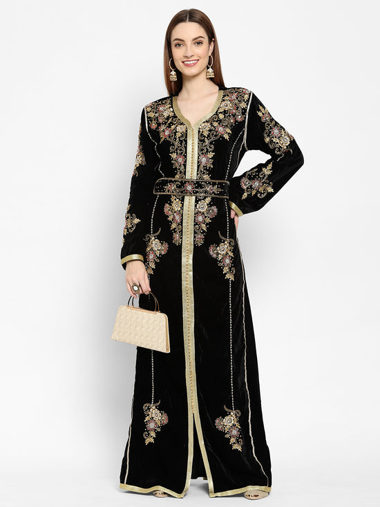 Hand Embroidered Abaya Wedding Gown - Maxim Creation