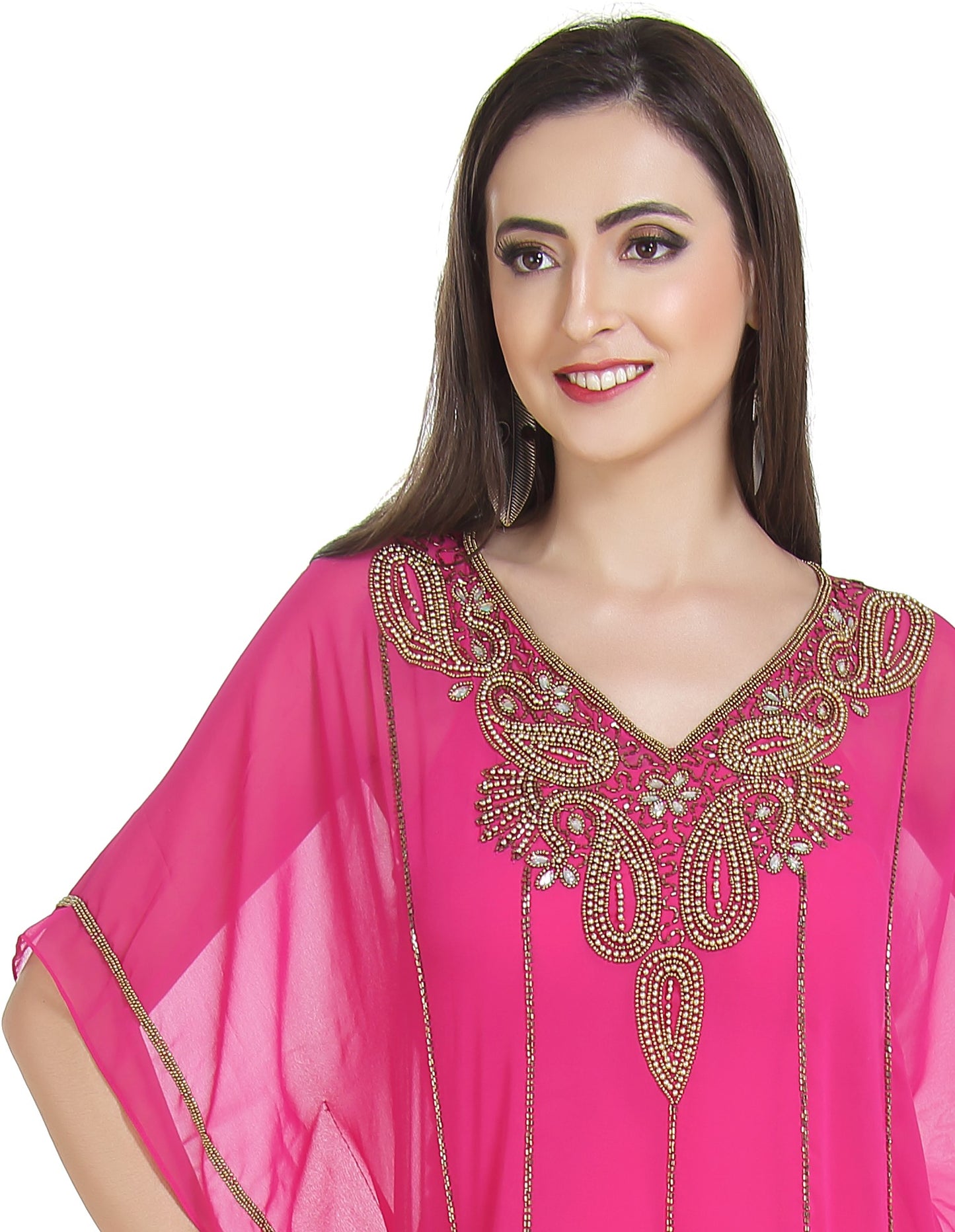 Beach Tunic Pink Indian Kurti - Maxim Creation