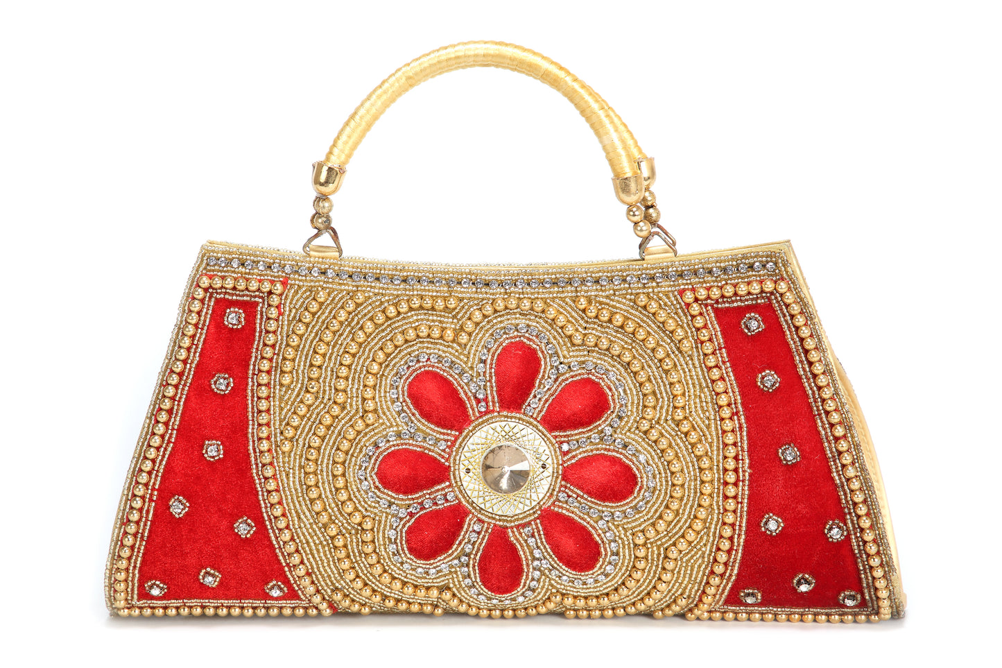 Floral Embroidered & Sequin Ladies Clutch - Maxim Creation